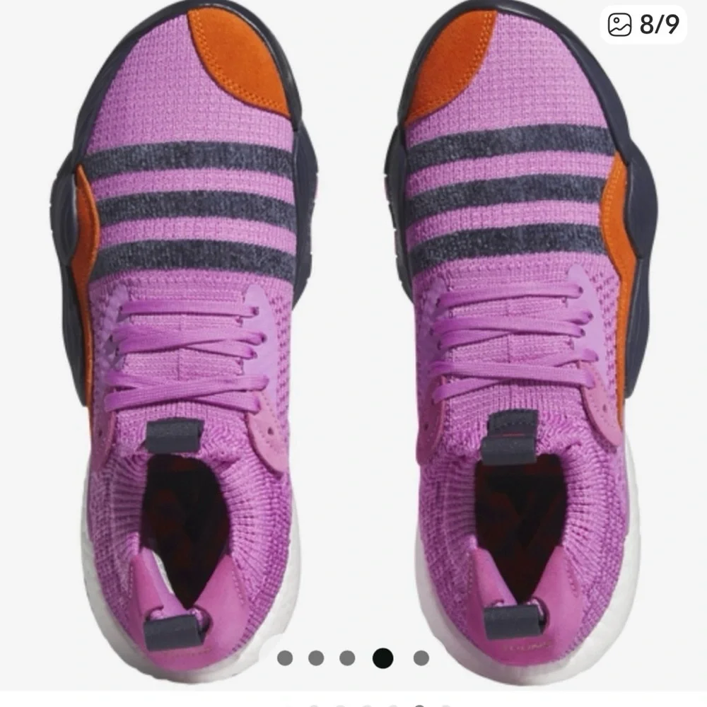 🏀 Adidas Trae Young 2 Basketball Shoes Men’s Size 9 Pink Purple Orange NWOB